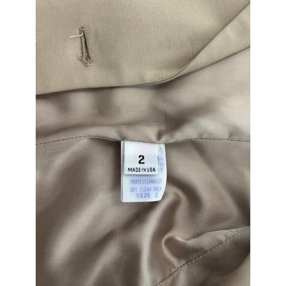 Evan Picone Petites NYC-It Girl Women's Tan Suit Set Size 2 - Picture 6 of 9